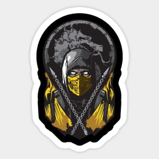 Yellow warrior Sticker